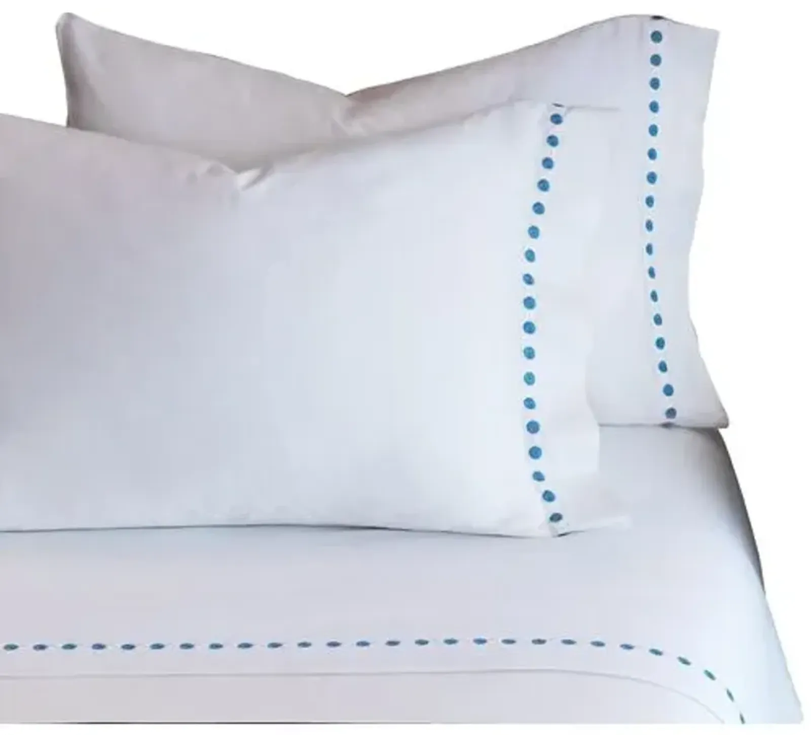 Tivoli Pillowcase - White/Blue