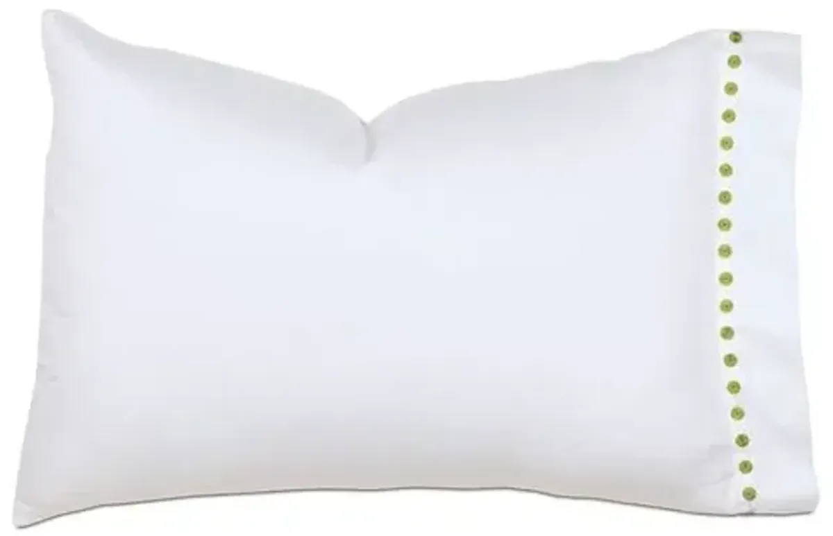 Tivoli Pillowcase - White/Lime