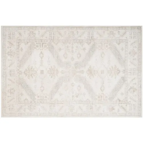 Wilcox Rug - Beige/Blue - Ivory - Ivory