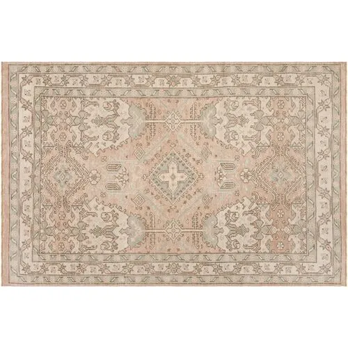 Cahill Rug - Peach/Ivory - Orange - Orange