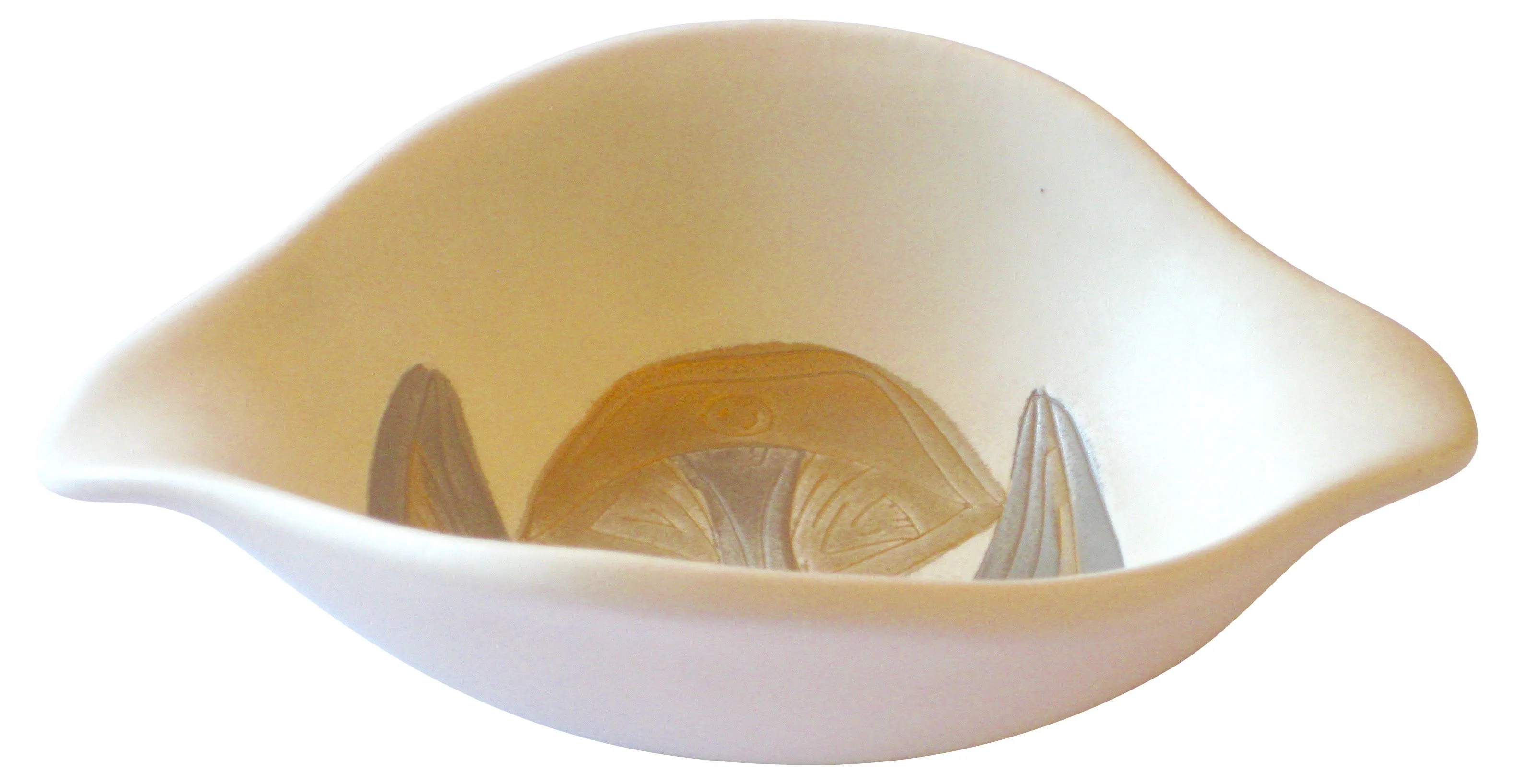 Sascha Brastoff Mid-Century Bowl - The Emporium Ltd. - White