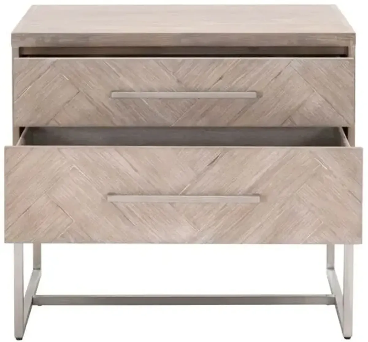 Harlowe Nightstand - Natural Gray