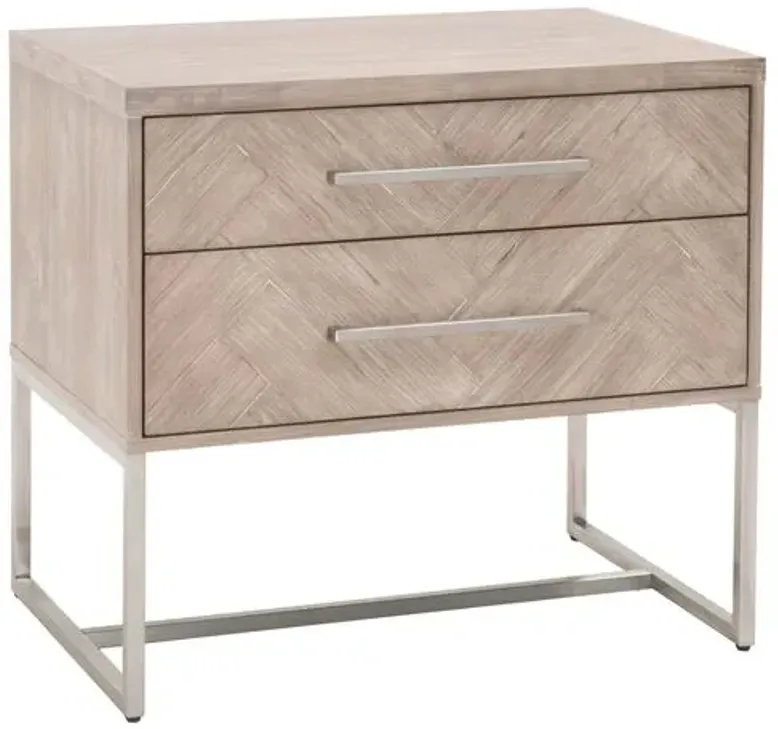 Harlowe Nightstand - Natural Gray