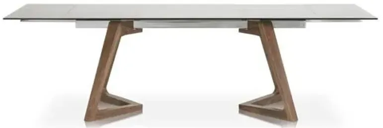 Axel Extension Dining Table - Smoke Gray