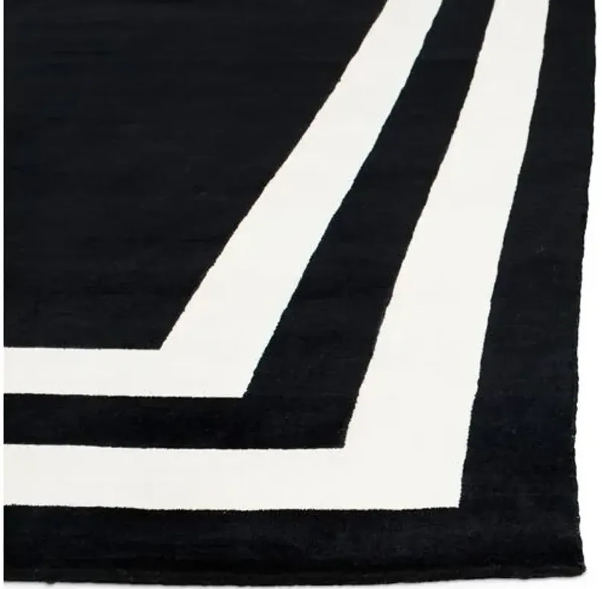 Fitzgerald Border Rug - Ralph Lauren Home - Black - Black