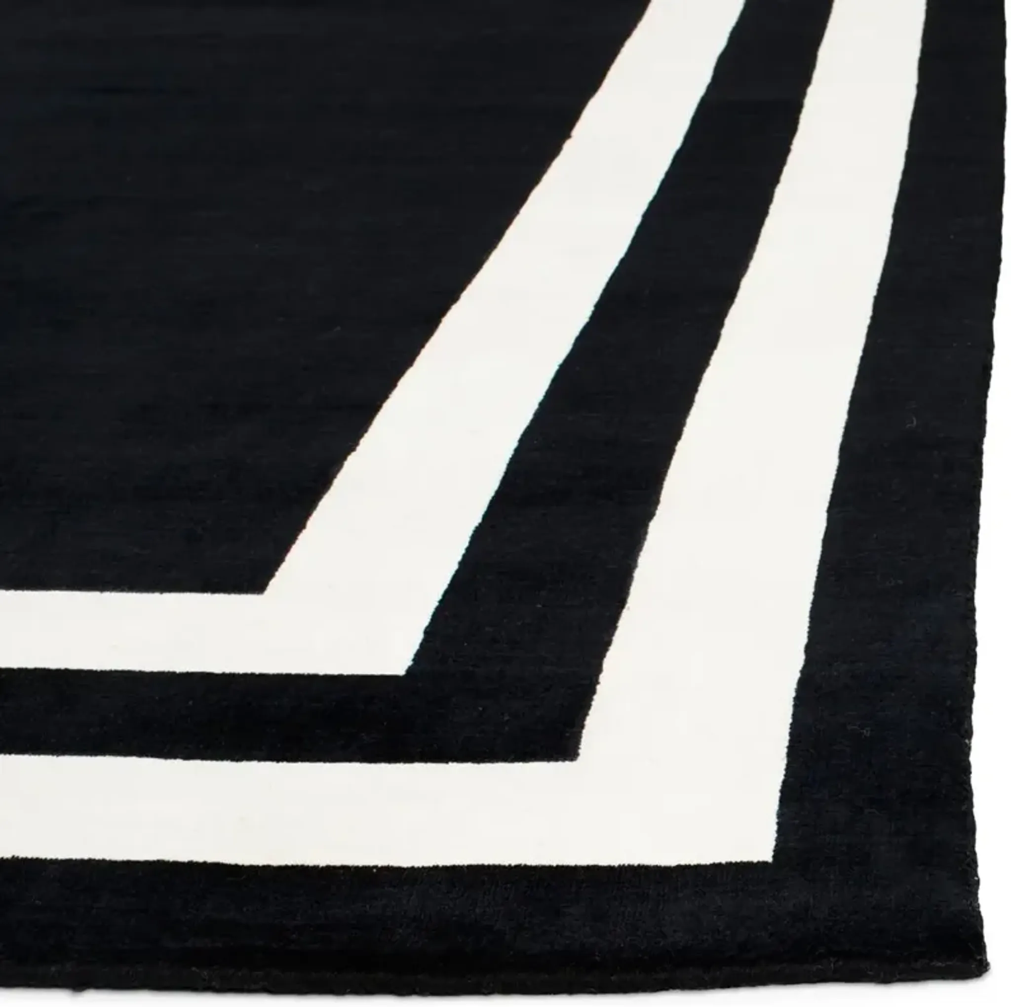 Fitzgerald Border Rug Ralph Lauren Home Black Black One Kings Lane ...