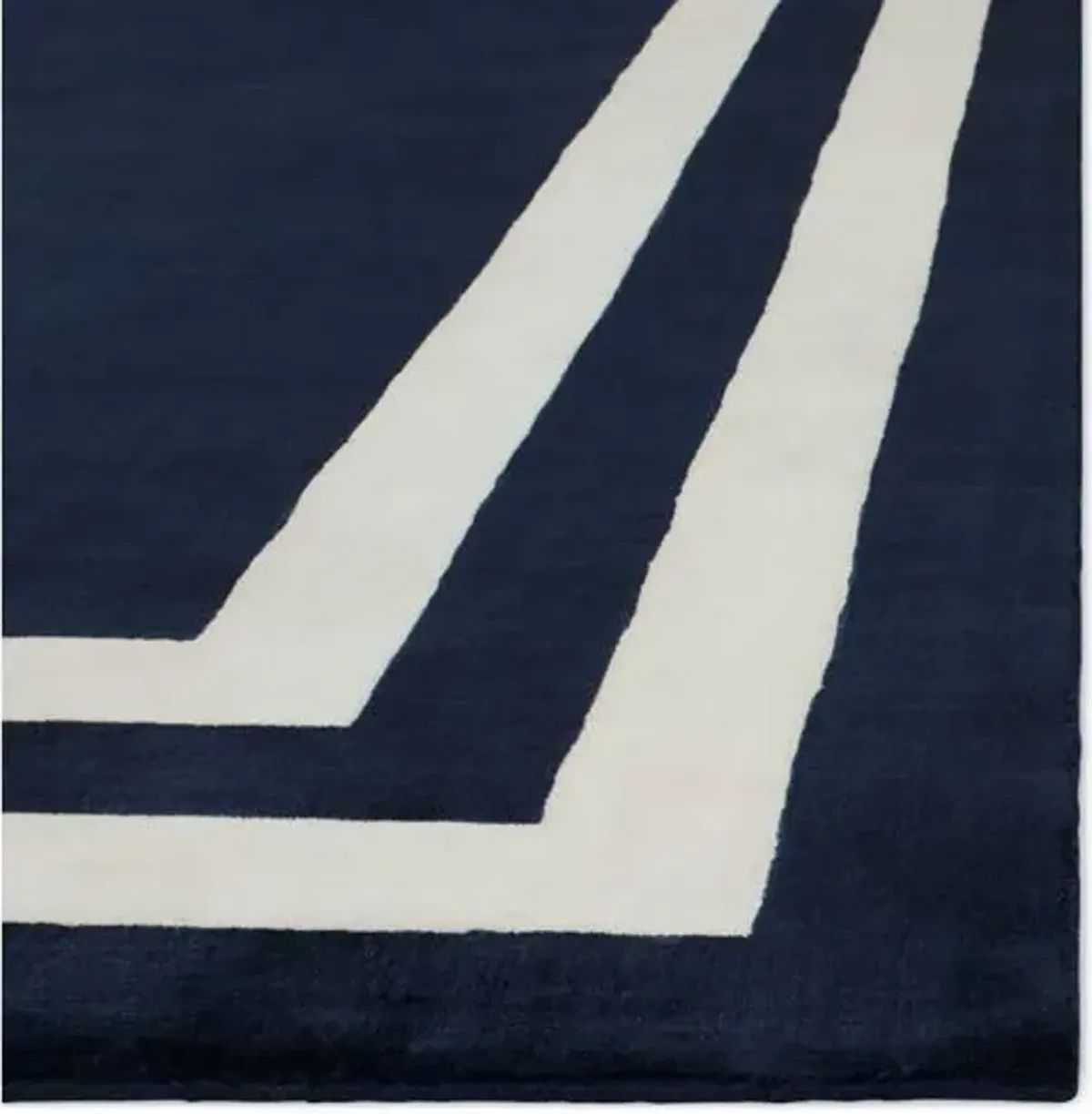 Fitzgerald Border Rug - Ralph Lauren Home - Blue - Blue