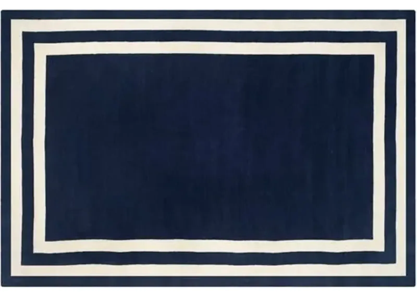 Fitzgerald Border Rug - Ralph Lauren Home - Blue - Blue