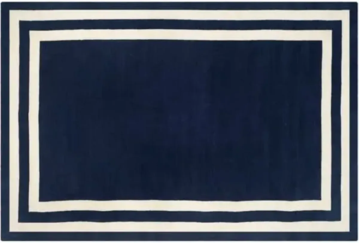 Fitzgerald Border Rug - Ralph Lauren Home - Blue - Blue