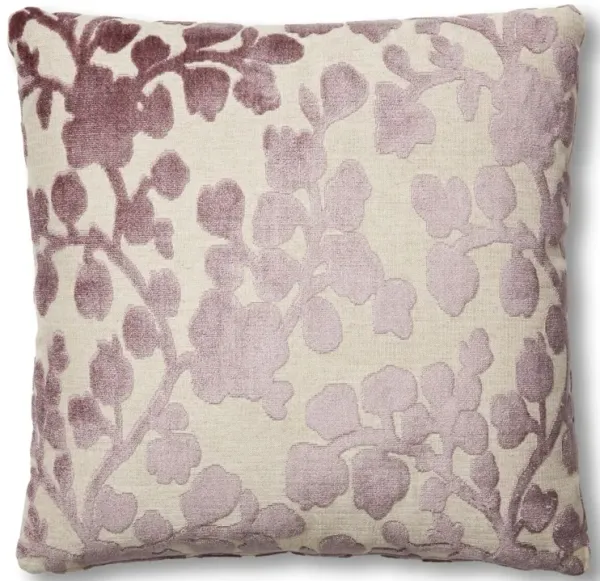 Olivia 19x19 Pillow, Amethyst Velvet