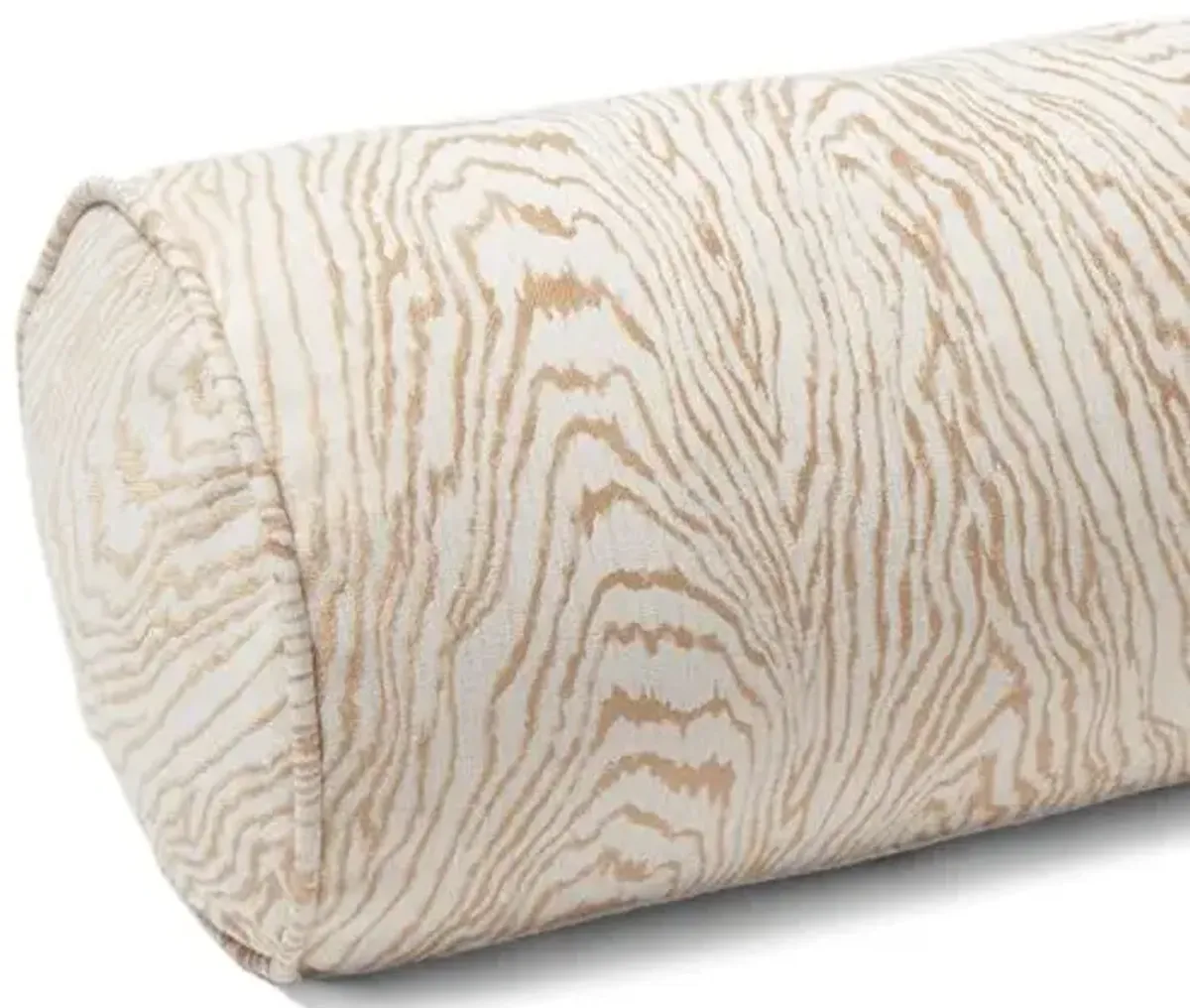 Freya 7x20 Bolster Pillow - Gold Faux Bois