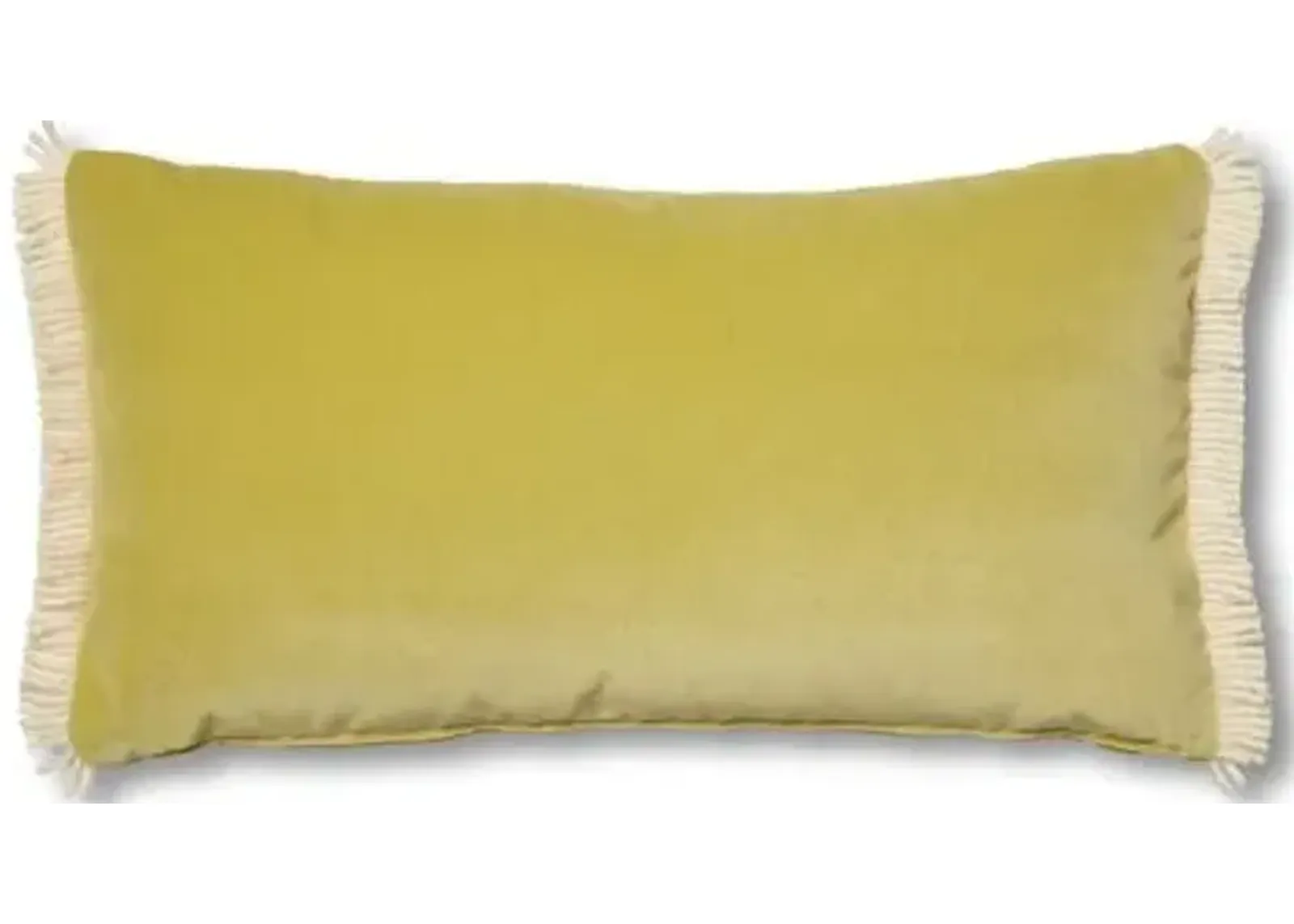 Kemper 12x23 Lumbar Pillow - Chartreuse Velvet