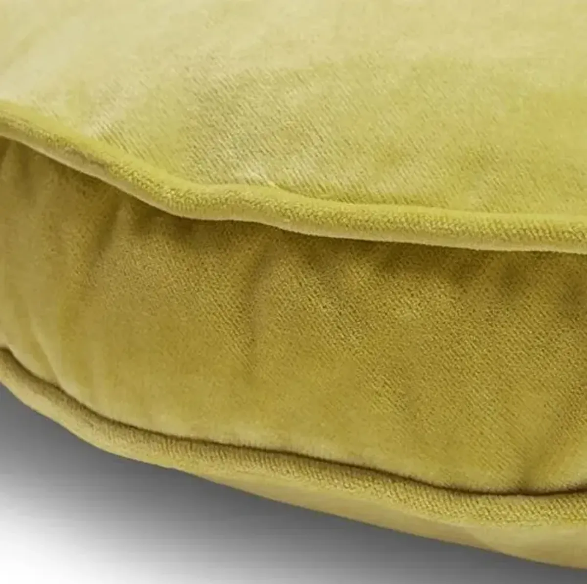 Claire 16x16 Disc Pillow - Chartreuse Velvet