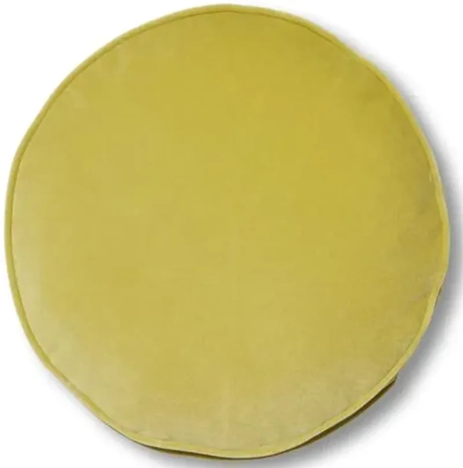 Claire 16x16 Disc Pillow - Chartreuse Velvet