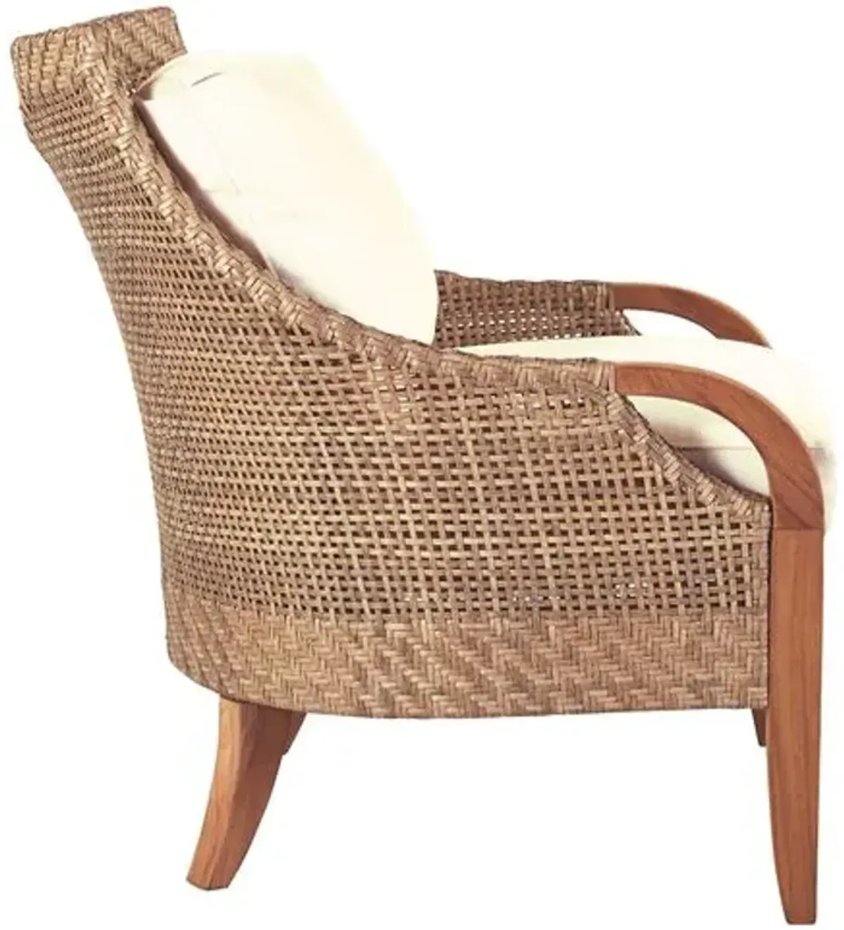 Edgewood Outdoor Lounge Chair - Natural Sunbrella - Lane Venture - White