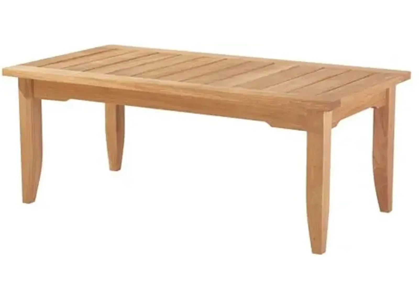 Edgewood Outdoor Teak Coffee Table - Natural - Lane Venture - Brown