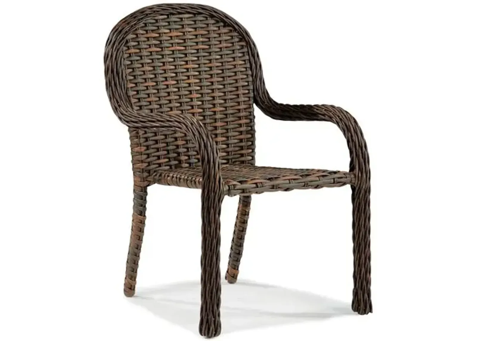 South Hampton Outdoor Stackable Armchair - Brown - Lane Venture