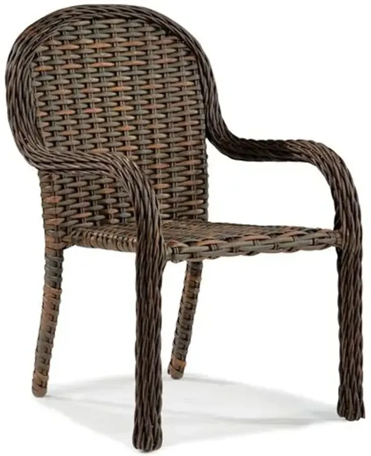 South Hampton Outdoor Stackable Armchair - Brown - Lane Venture