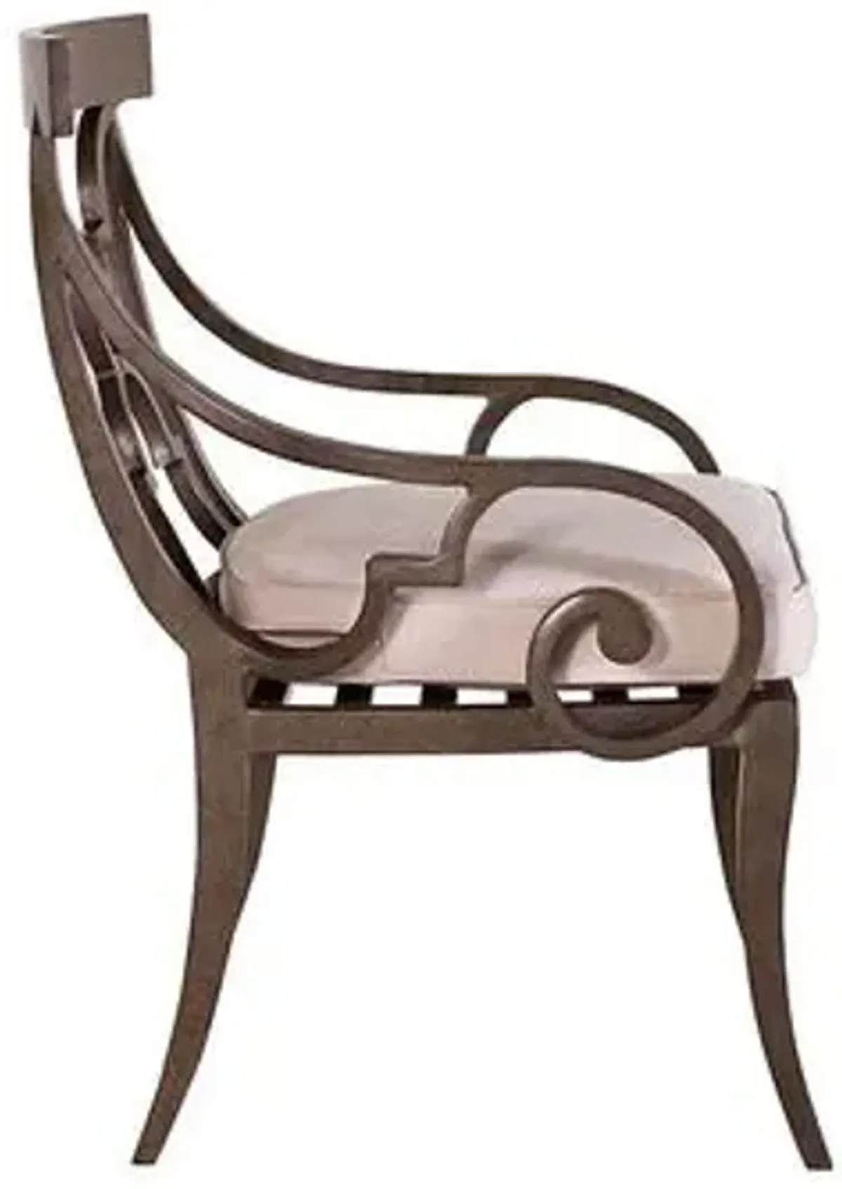 Hemingway Florentine Outdoor Armchair - Natural Sunbrella - Lane Venture - Ivory