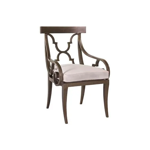 Hemingway Florentine Outdoor Armchair - Natural Sunbrella - Lane Venture - Ivory