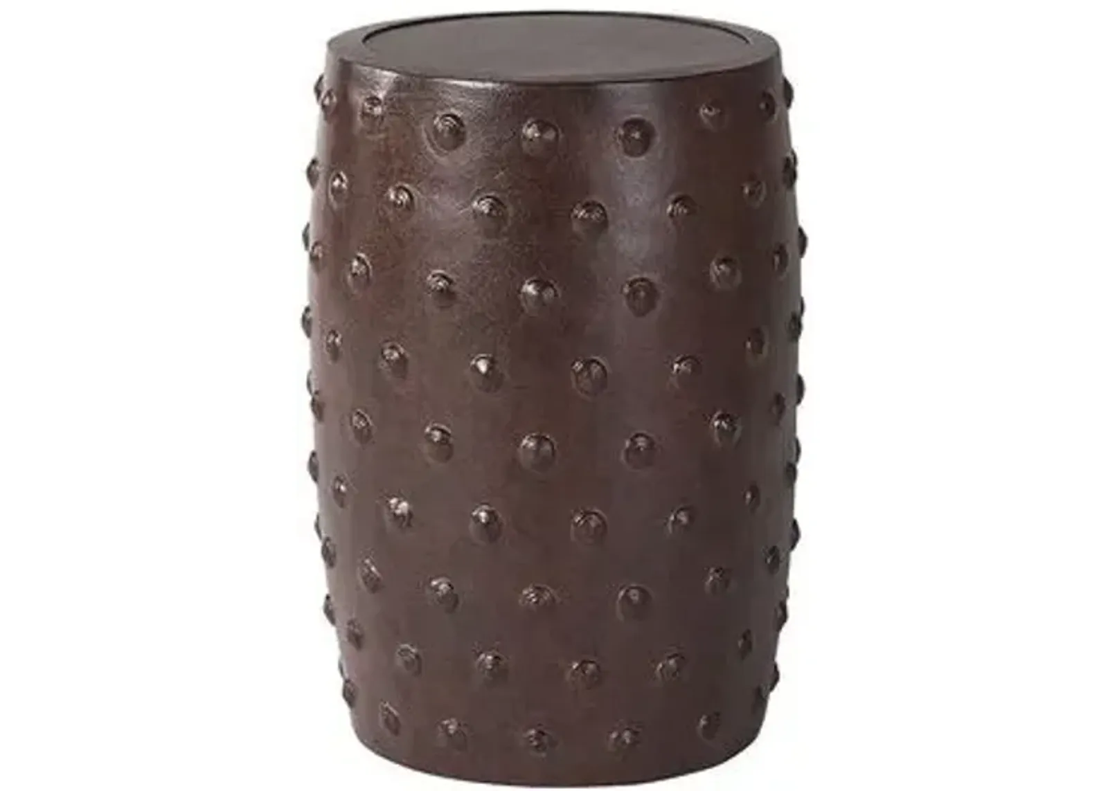 Hemingway Outdoor Garden Stool - Bronze - Lane Venture