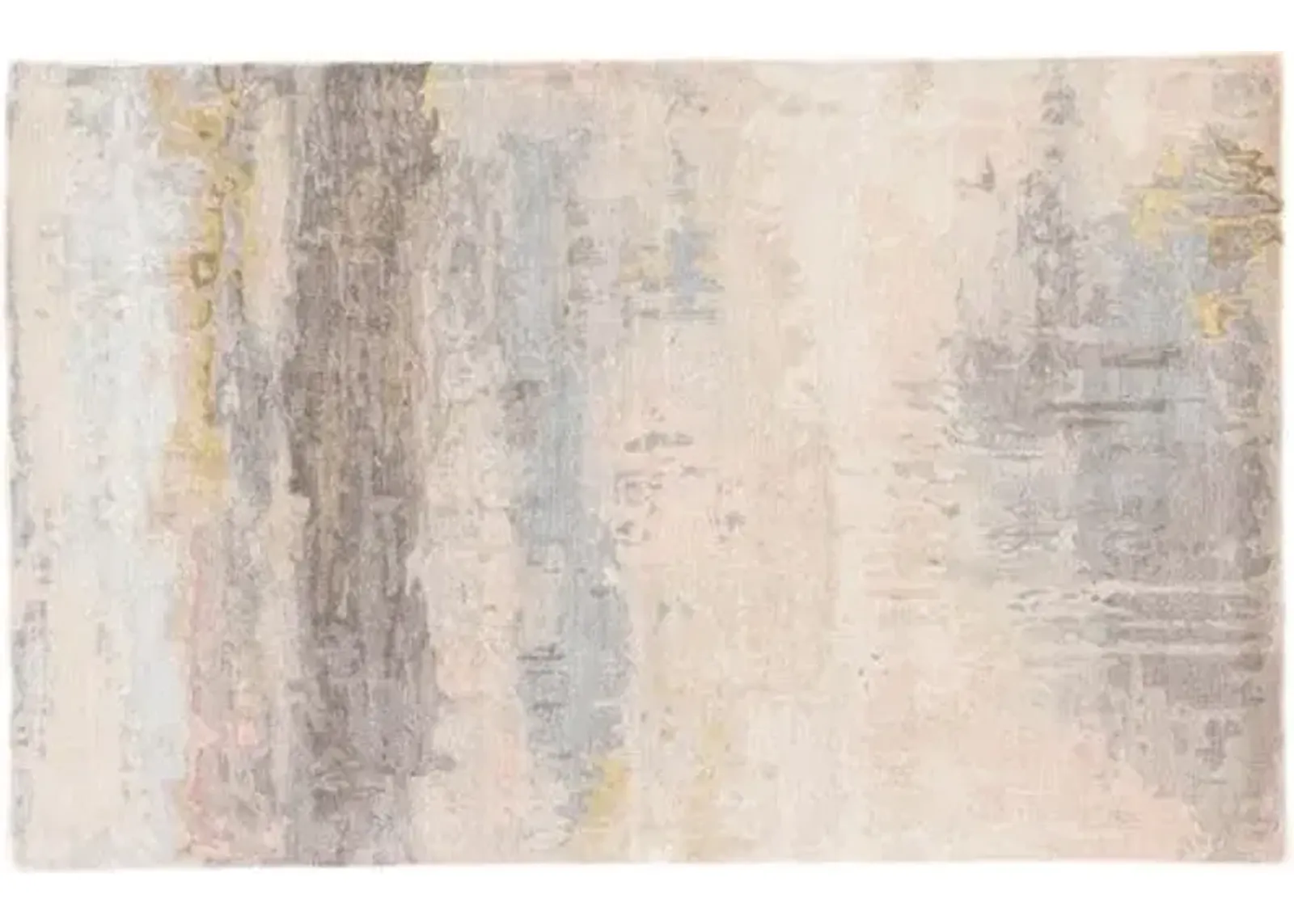 Hartfield Rug - Blush/Light Blue - Beige - Beige