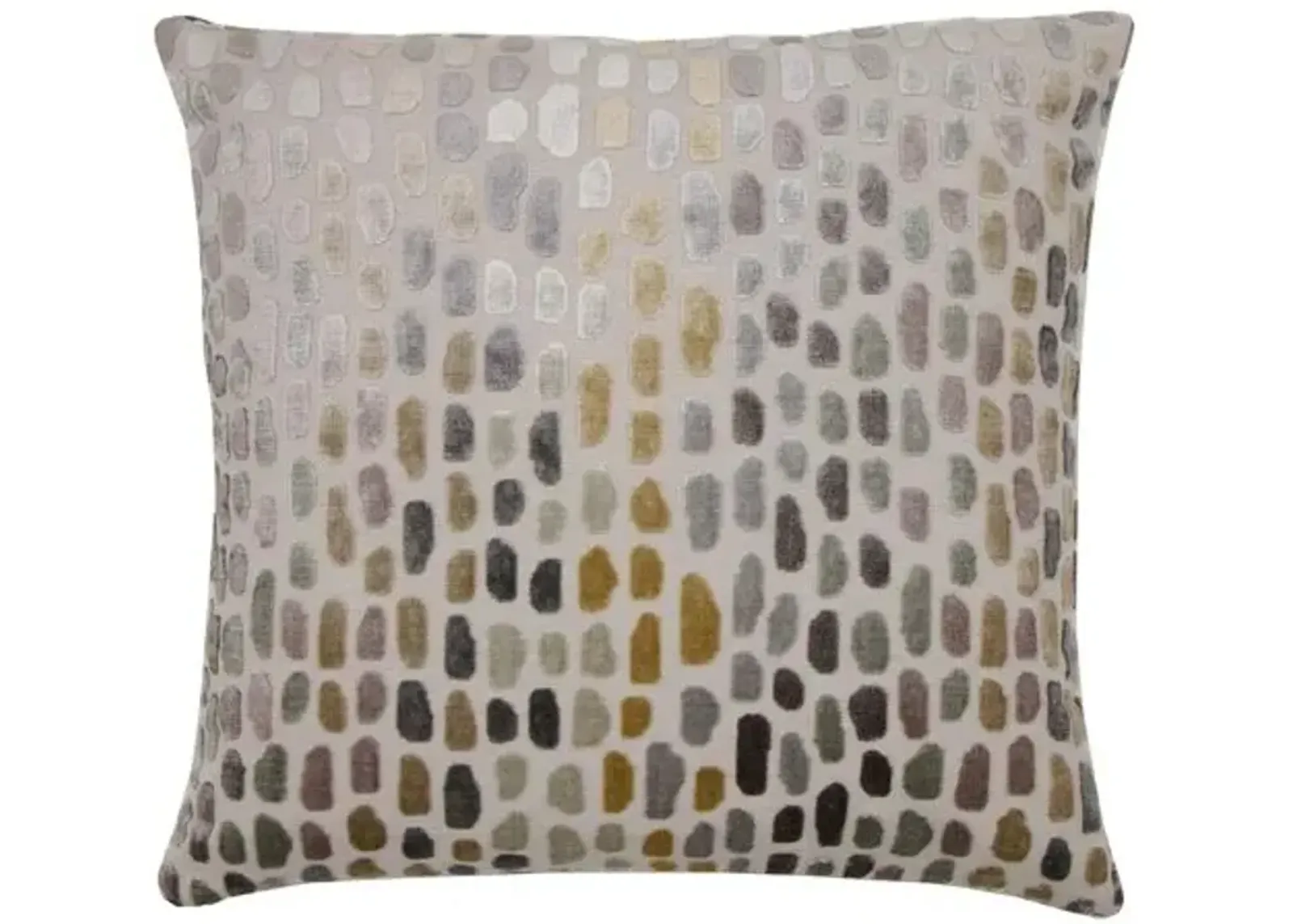 Jane 22x22 Pillow - Metallic Spot Velvet - The Piper Collection