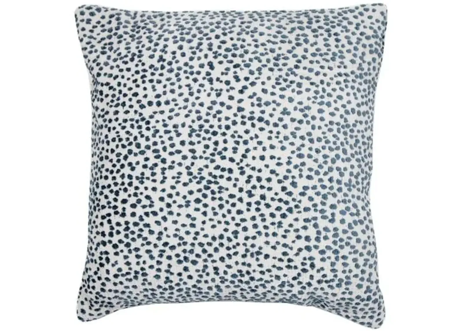 Lola 22x22 Dots Pillow - Prussian Blue/White - The Piper Collection