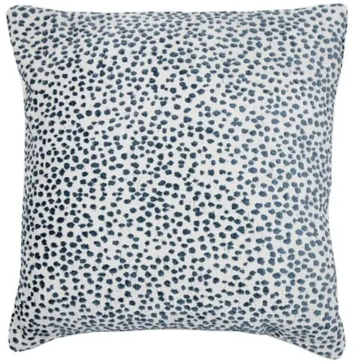 Lola 22x22 Dots Pillow - Prussian Blue/White - The Piper Collection