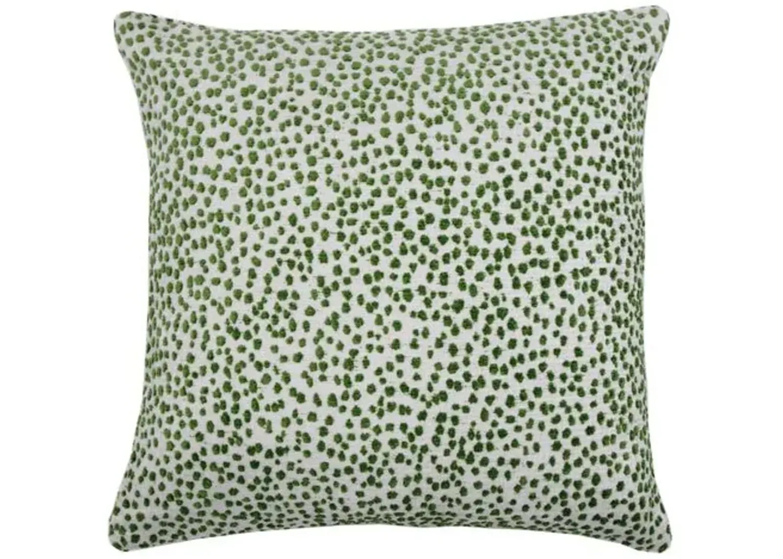 Lola 22x22 Dots Pillow - Emerald/White - The Piper Collection