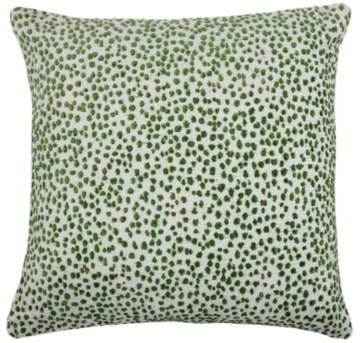 Lola 22x22 Dots Pillow - Emerald/White - The Piper Collection