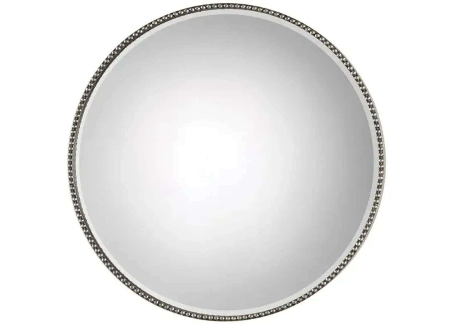 Stefania Wall Mirror - Antiqued Silver Leaf