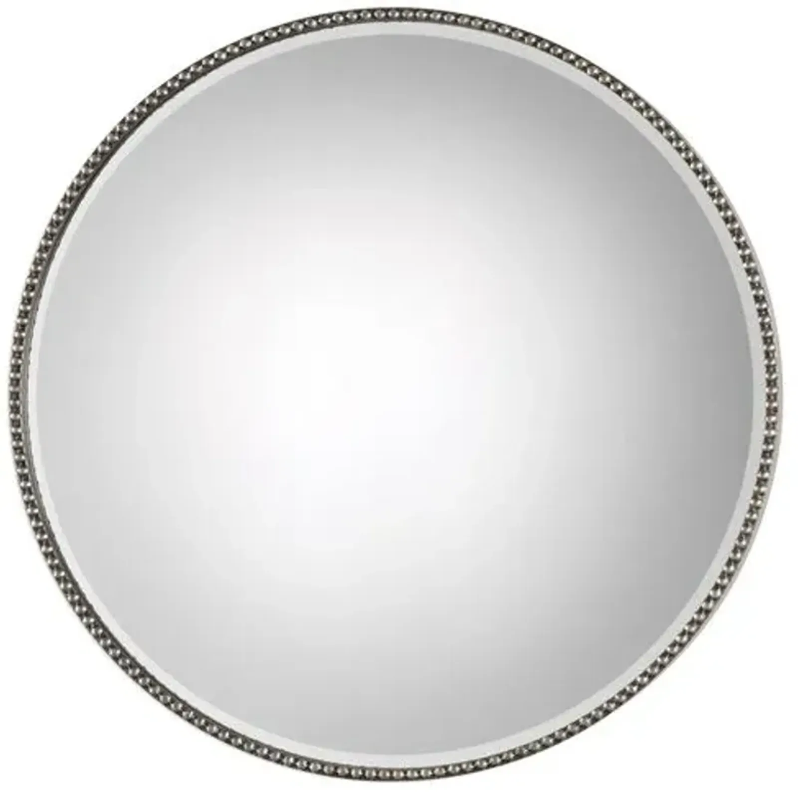 Stefania Wall Mirror - Antiqued Silver Leaf