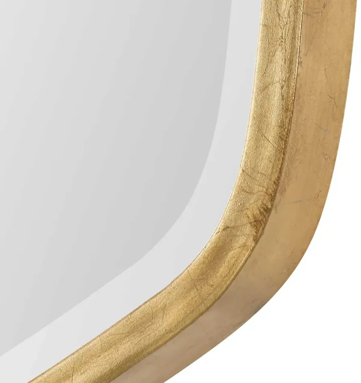 Duronia Wall Mirror, Antiqued Gold Leaf