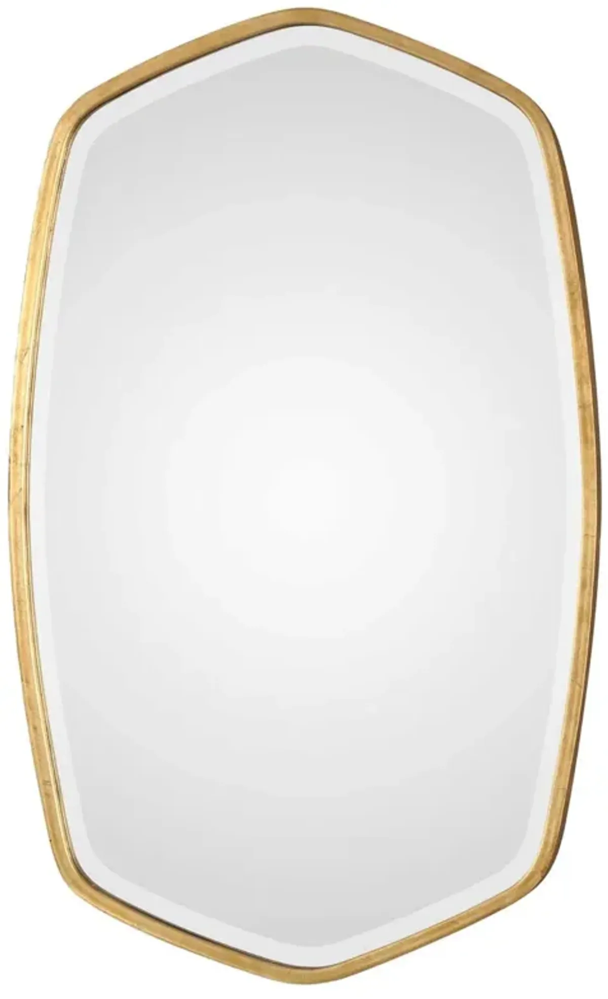 Duronia Wall Mirror, Antiqued Gold Leaf