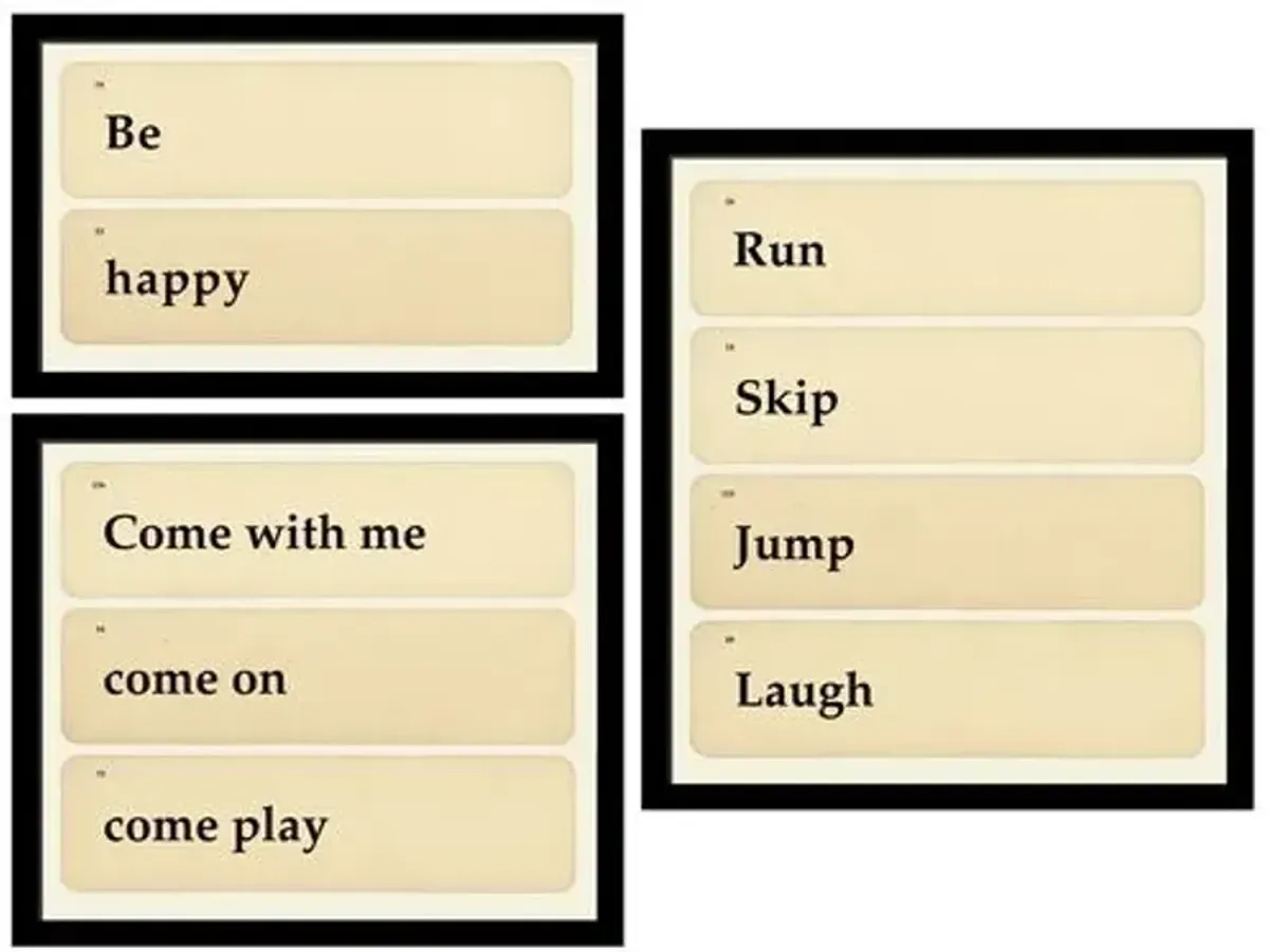 Smith & Co. - Flashcards: Be - Play - Laugh - Black