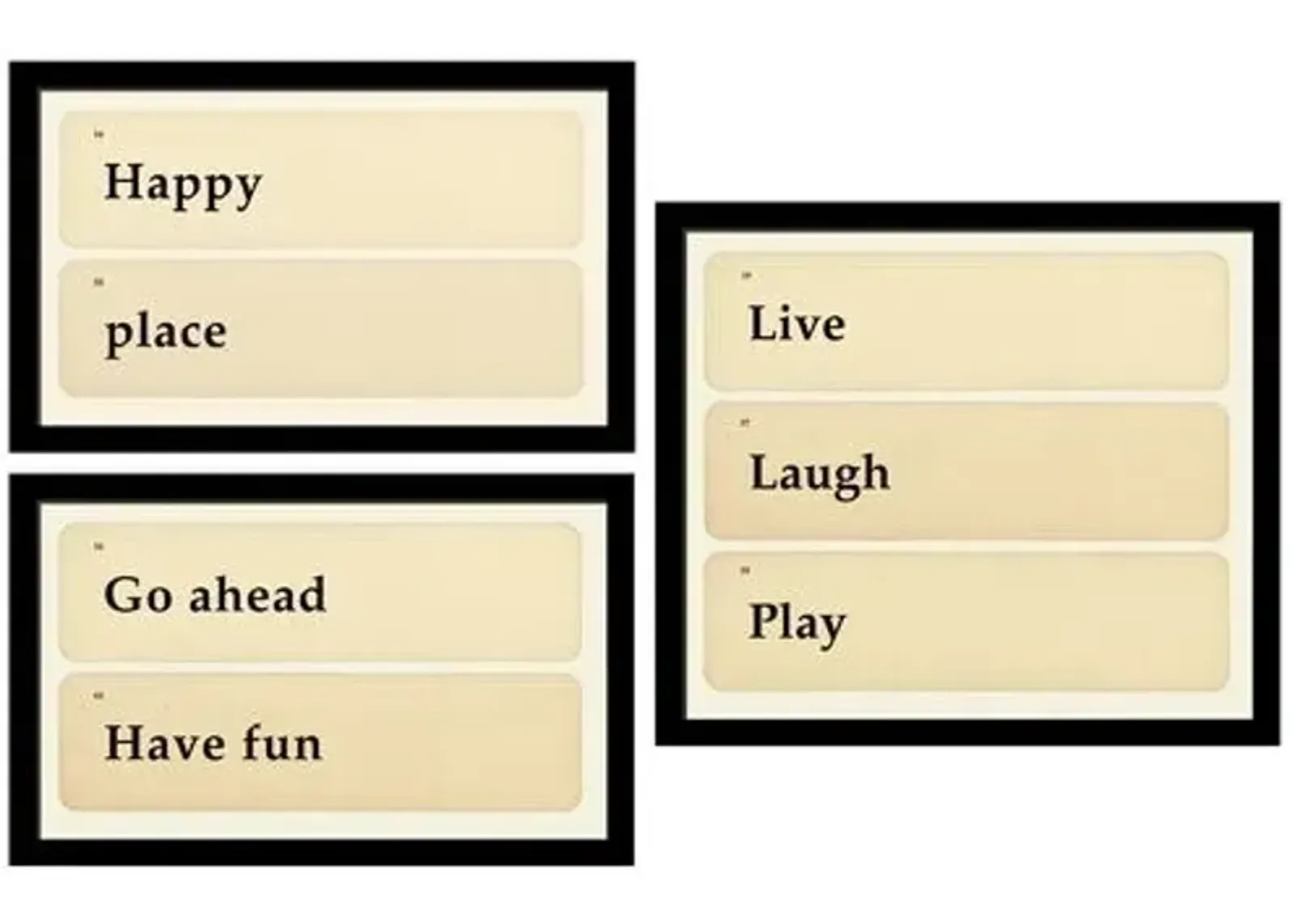 Smith & Co. - Flashcards: Happy - Go - Live - Black