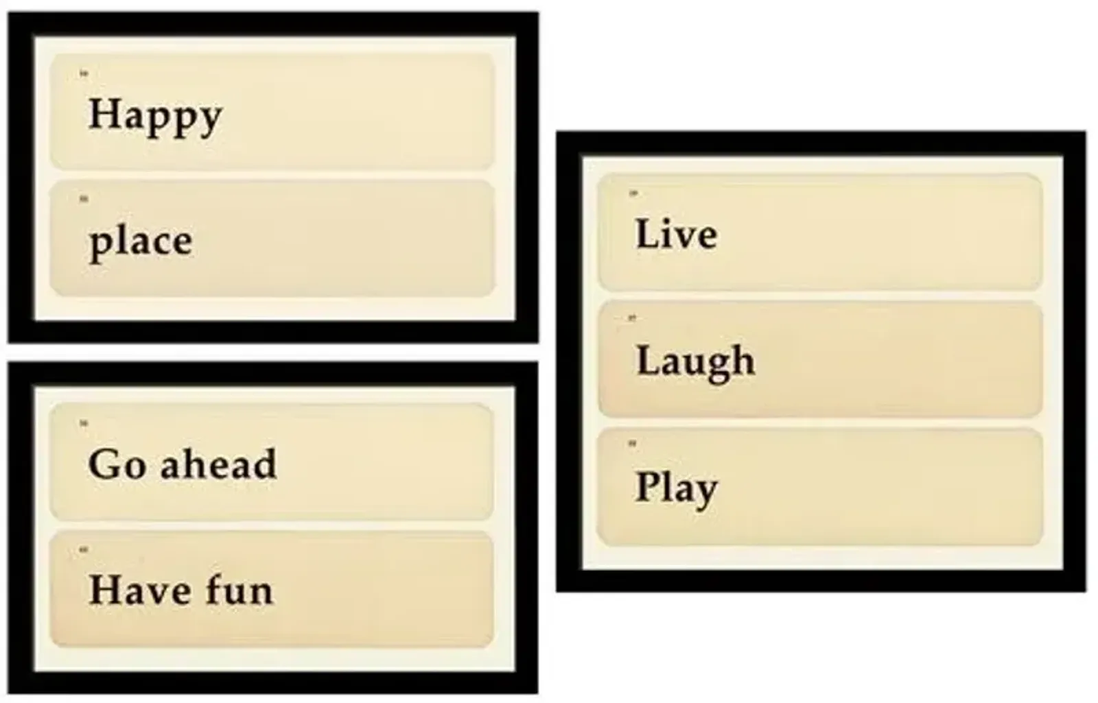 Smith & Co. - Flashcards: Happy - Go - Live - Black