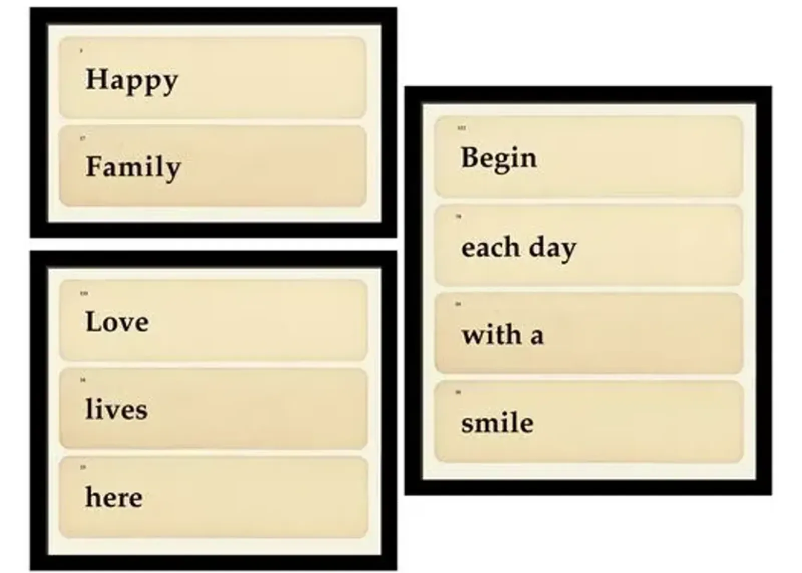 Smith & Co. - Flashcards: Happy - Love - Begin - Black