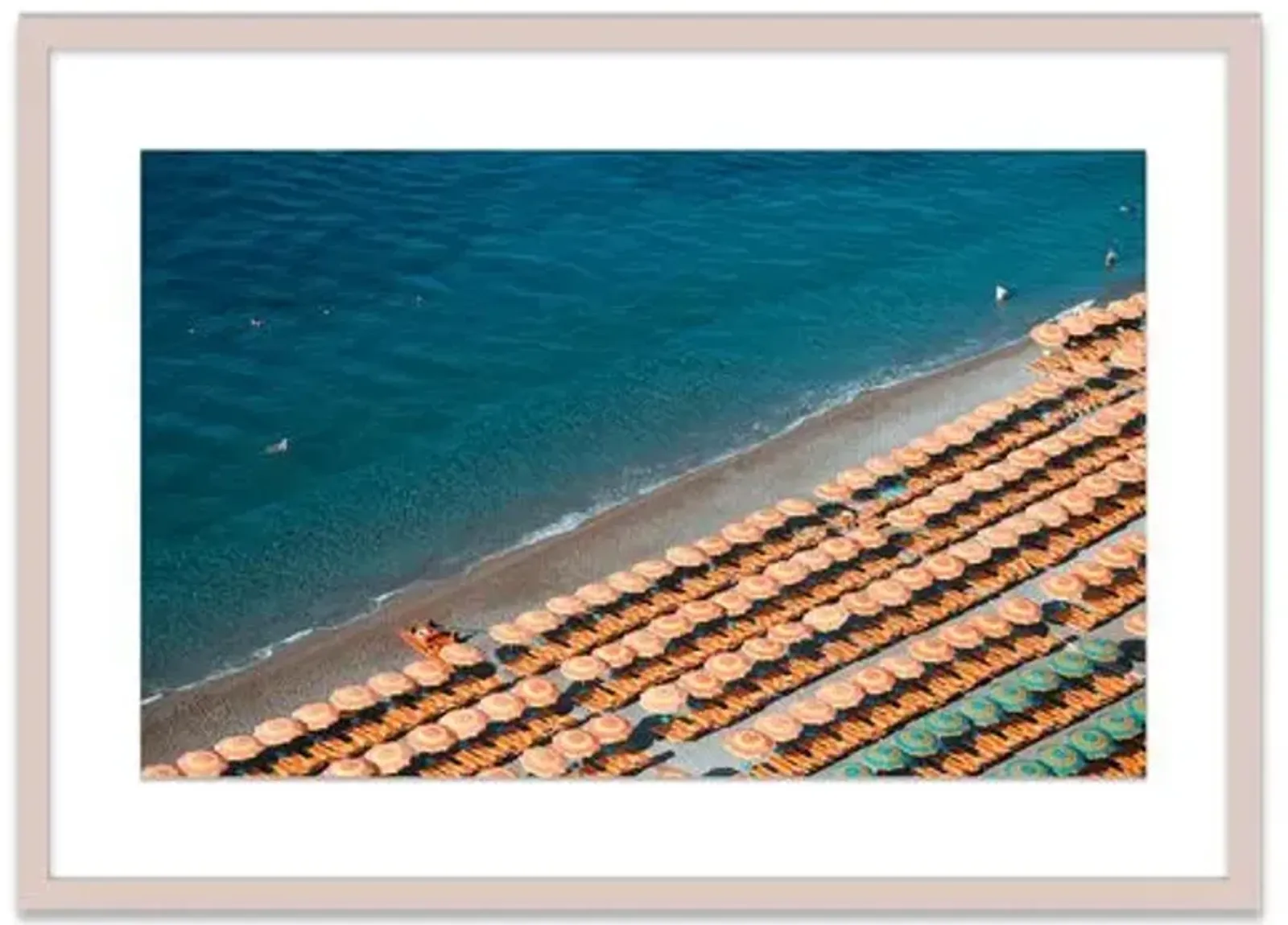 Natalie Obradovich - Fornillo Umbrellas Photograph - Blue