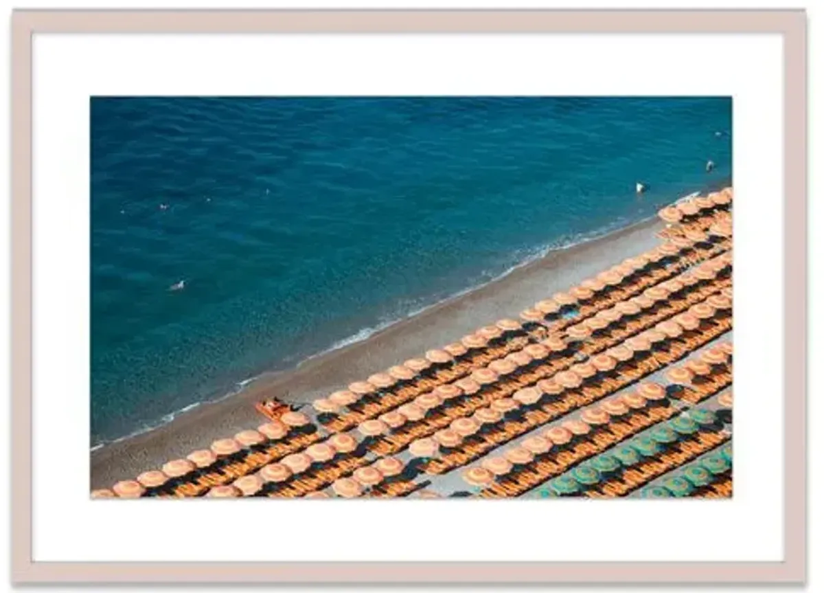 Natalie Obradovich - Fornillo Umbrellas Photograph - Blue
