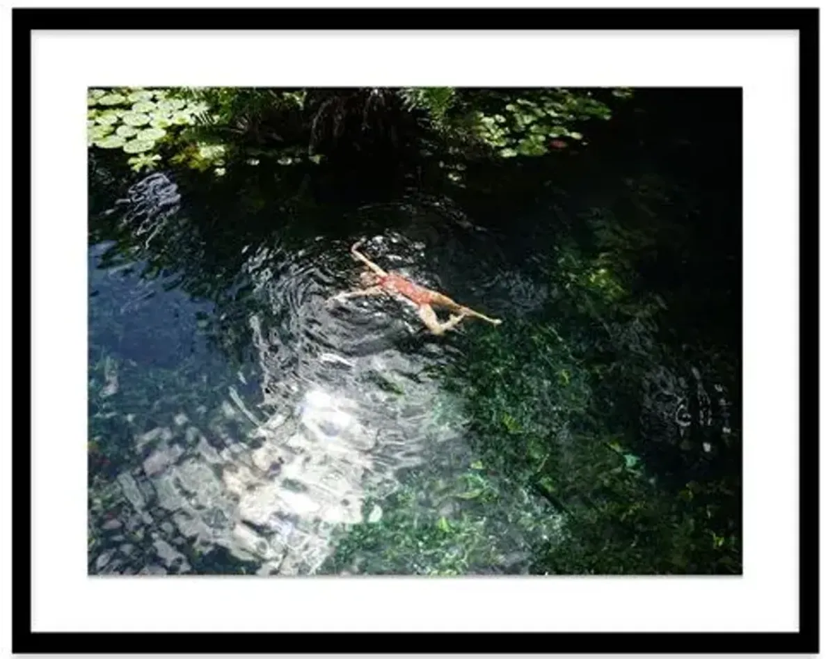 Natalie Obradovich - Tulum Swim Photograph - Blue