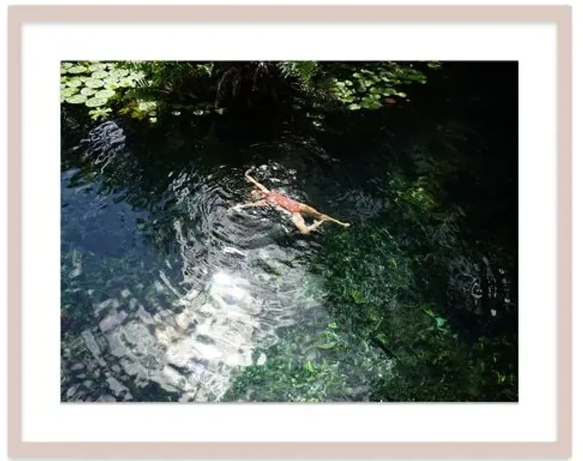 Natalie Obradovich - Tulum Swim Photograph - Blue