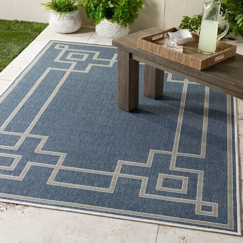 Richmond Outdoor Rug - Dark Slate/Taupe - Gray - Gray