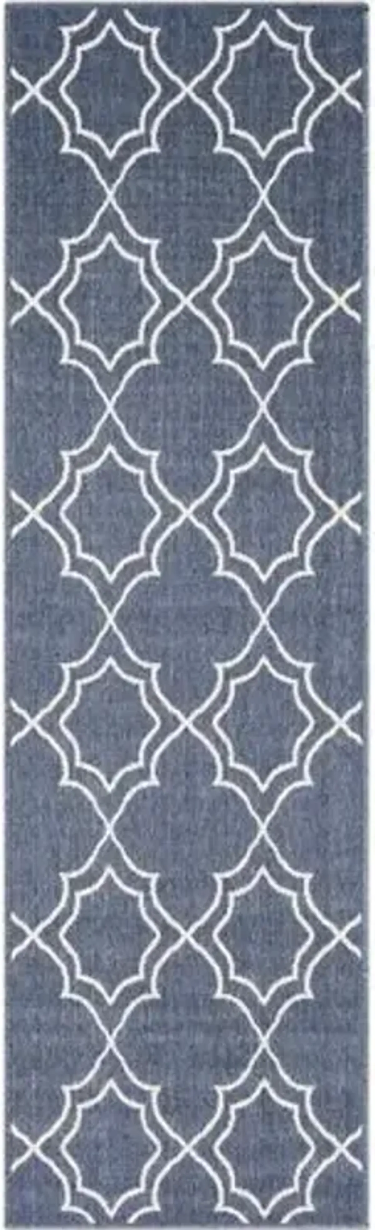 Sita Outdoor Rug - Charcoal/White - Gray - Gray