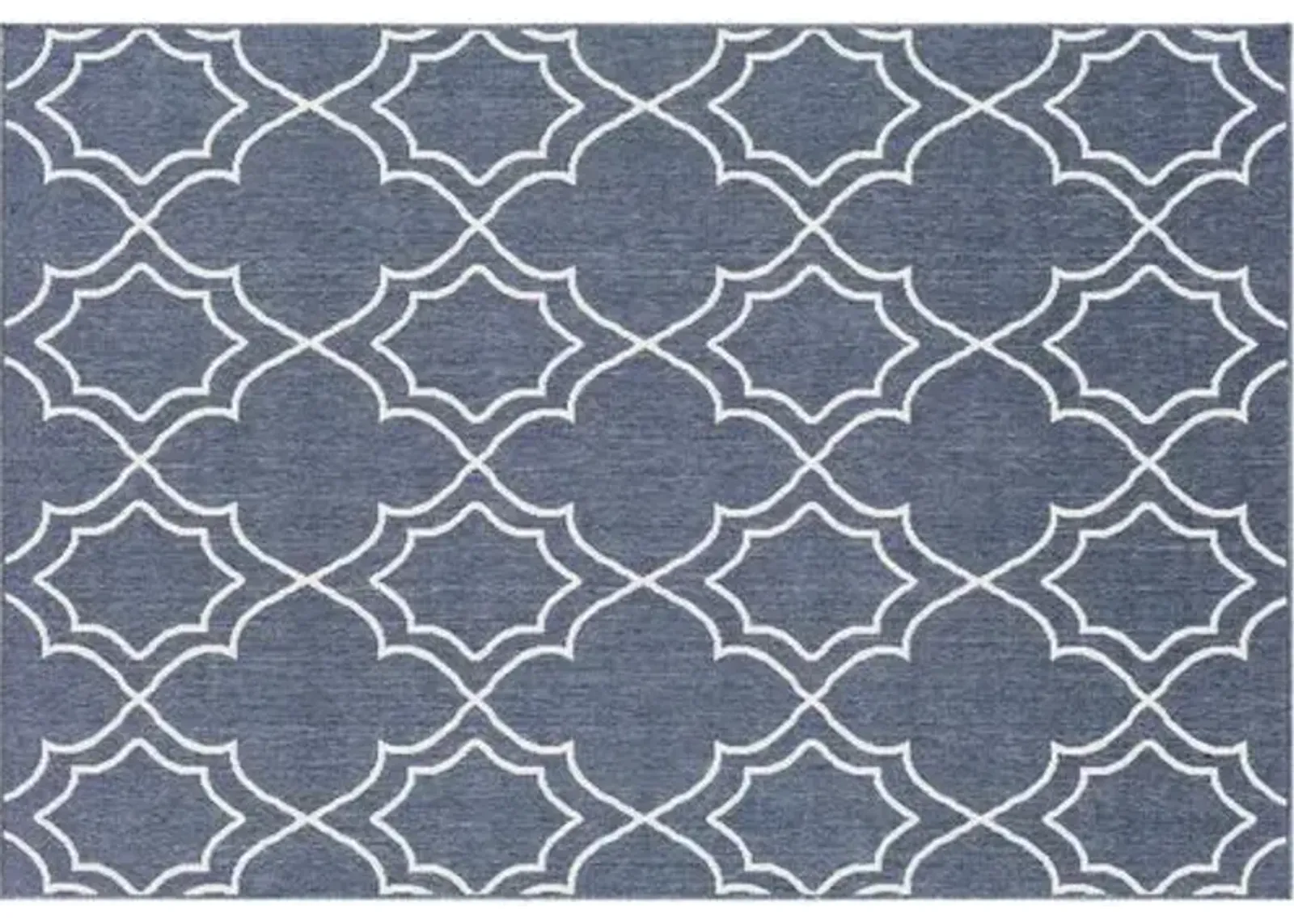 Sita Outdoor Rug - Charcoal/White - Gray - Gray