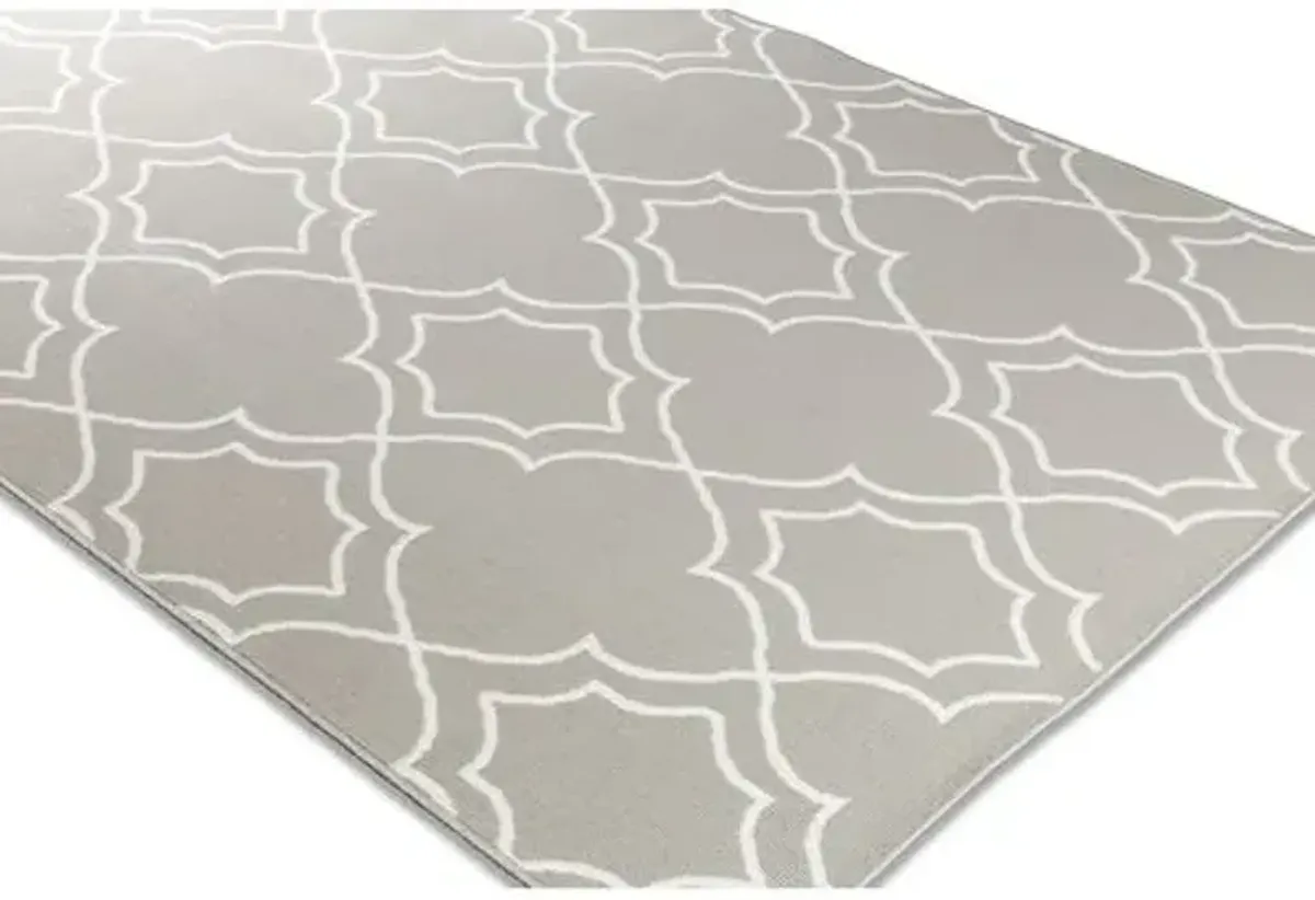 Alfresco Outdoor Rug - Taupe/White - Beige - Beige