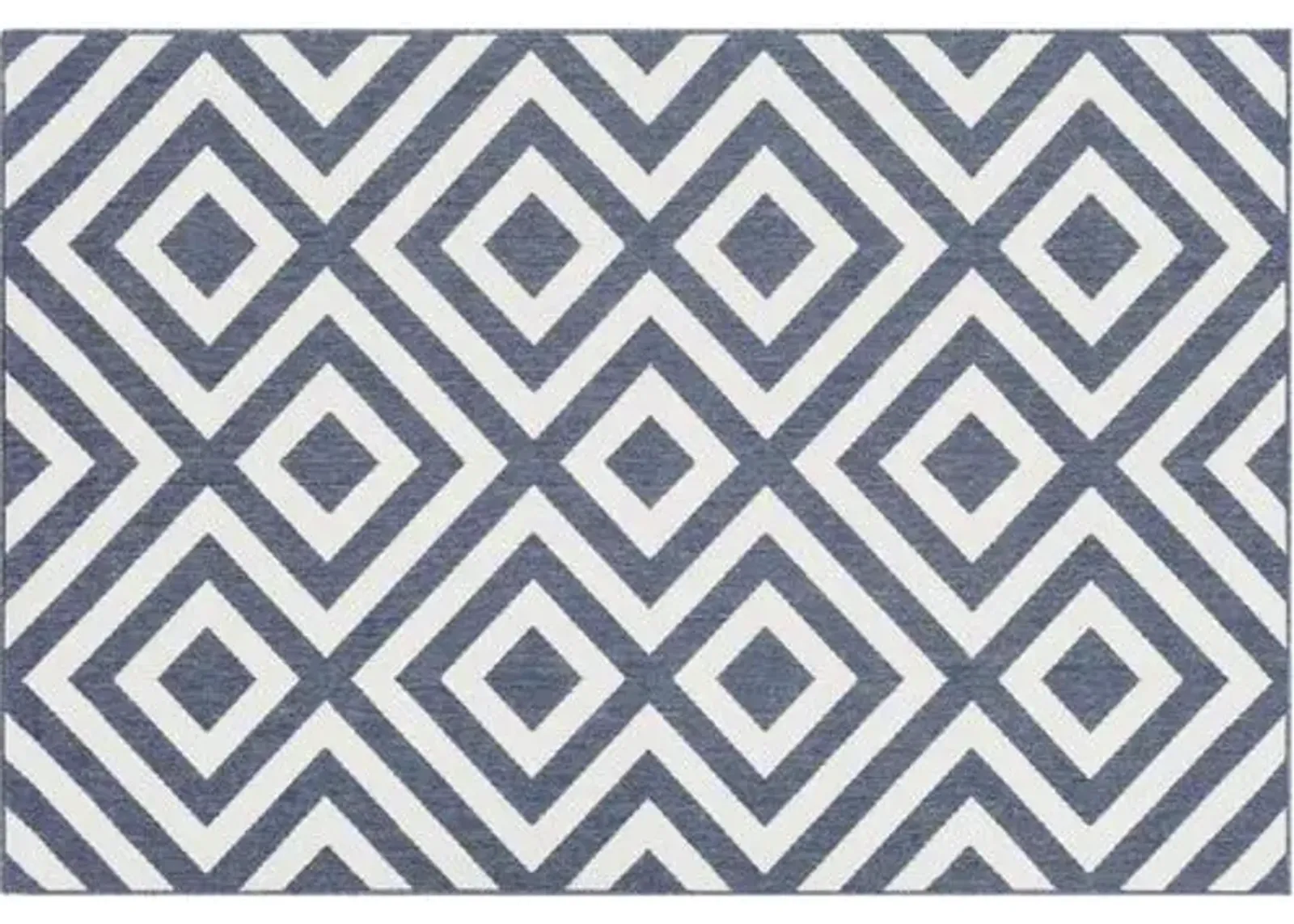 Ashley Outdoor Rug - Charcoal/White - Gray - Gray