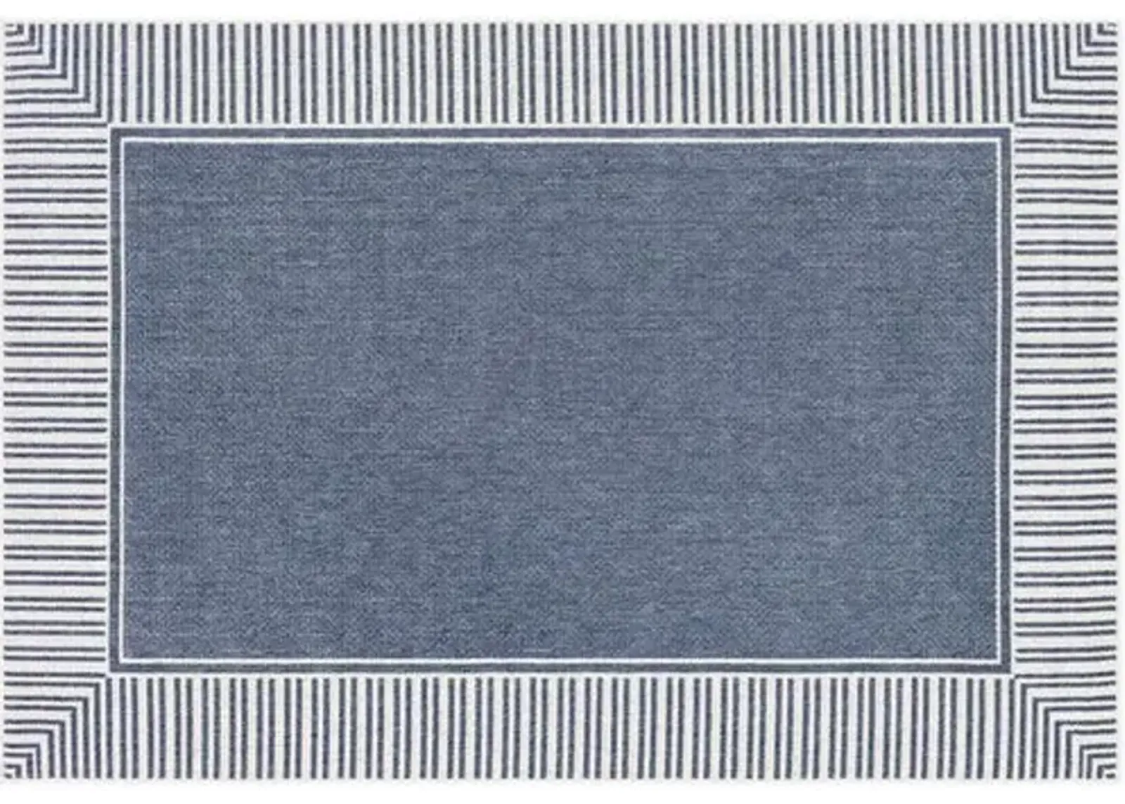 Fay Outdoor Rug - Charcoal/White - Gray - Gray