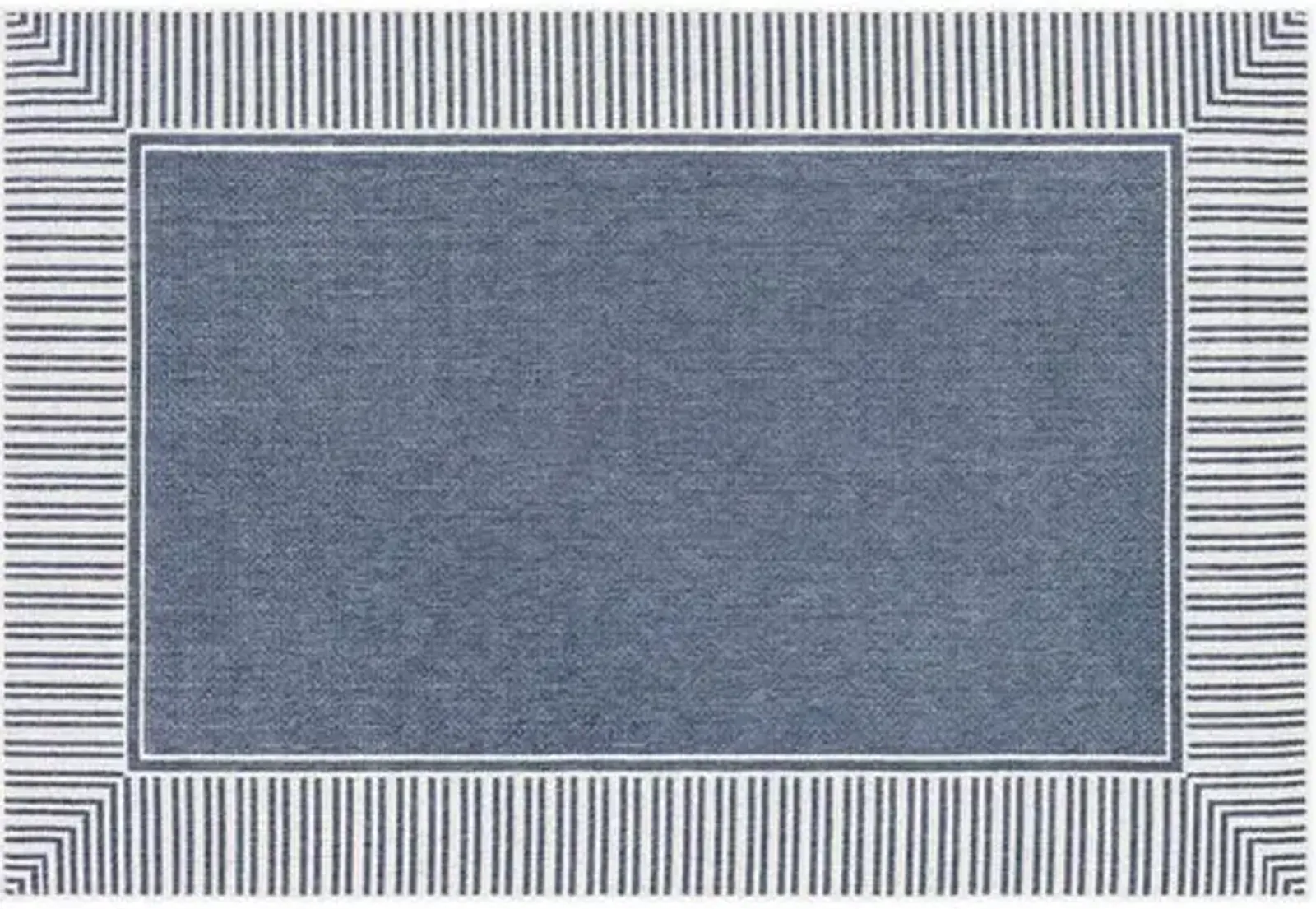 Fay Outdoor Rug - Charcoal/White - Gray - Gray